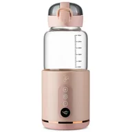 Akcesoria do karmienia - MyBabyBottle, przenośny podgrzewacz do butelek, wody i mleka dla dzieci, różowy - miniaturka - grafika 1