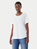 Koszulki i topy damskie - G-Star Raw T-Shirt Rolled Up D24524-4107 Biały Loose Fit - miniaturka - grafika 1