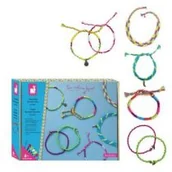 Prace ręczne dla dzieci - Janod Zestaw do tworzenia biżuterii Neonowe brazylijskie bransoletki 8+, Janod solution-bc-7371-0 - miniaturka - grafika 1