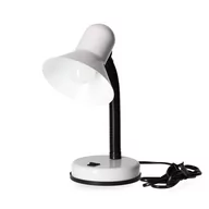 Lampy stojące - Lampka biurkowa LAMBI z regulowanym kloszem biała - miniaturka - grafika 1