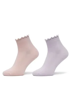 Aldo Zestaw 2 par wysokich skarpet damskich Frilluxe 13939707 Różowy - Skarpetki damskie - miniaturka - grafika 1