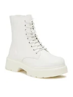 Botki damskie - Jenny Fairy Trapery H21B1003-6 Biały - miniaturka - grafika 1