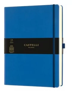 Castelli Notatnik 19x25cm kratka Castelli Aquarela Blue Sea 8051166572865 - Notesy i bloczki - miniaturka - grafika 1