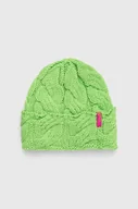 Czapki damskie - Roxy czapka x Rowley kolor zielony z grubej dzianiny - miniaturka - grafika 1
