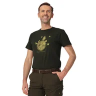Koszulki sportowe męskie - T-shirt myśliwski Tagart Fnt Wood Dark Green z nadrukiem - miniaturka - grafika 1