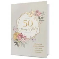 Kartki okolicznościowe i zaproszenia - Karnet B6 Rocznica ślubu 50 - miniaturka - grafika 1