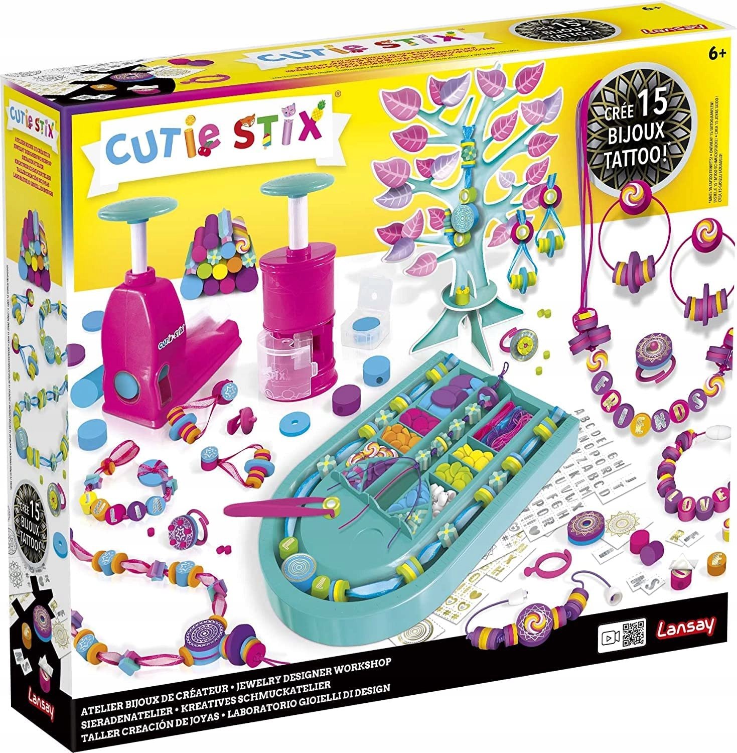 Zestaw Do Robienia Biżuterii Cutie Stix Dla Dzieci Bransoletka Kolczyki