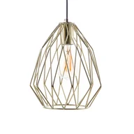 Lampy sufitowe - Beliani Lampa wisząca Lampa wisząca metalowa złota MAGRA 79253 - miniaturka - grafika 1