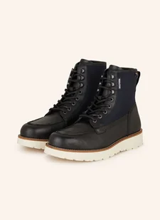 Tommy Hilfiger Botki Sznurowane schwarz - Botki damskie - miniaturka - grafika 1