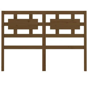 Lumarko Wezgłowie łóżka, miodowy brąz, 185,5x4x100 cm, drewno sosnowe - Inne meble do sypialni - miniaturka - grafika 5