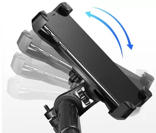 Uchwyt rowerowy na telefon S064 czarny - Sakwy rowerowe - miniaturka - grafika 4