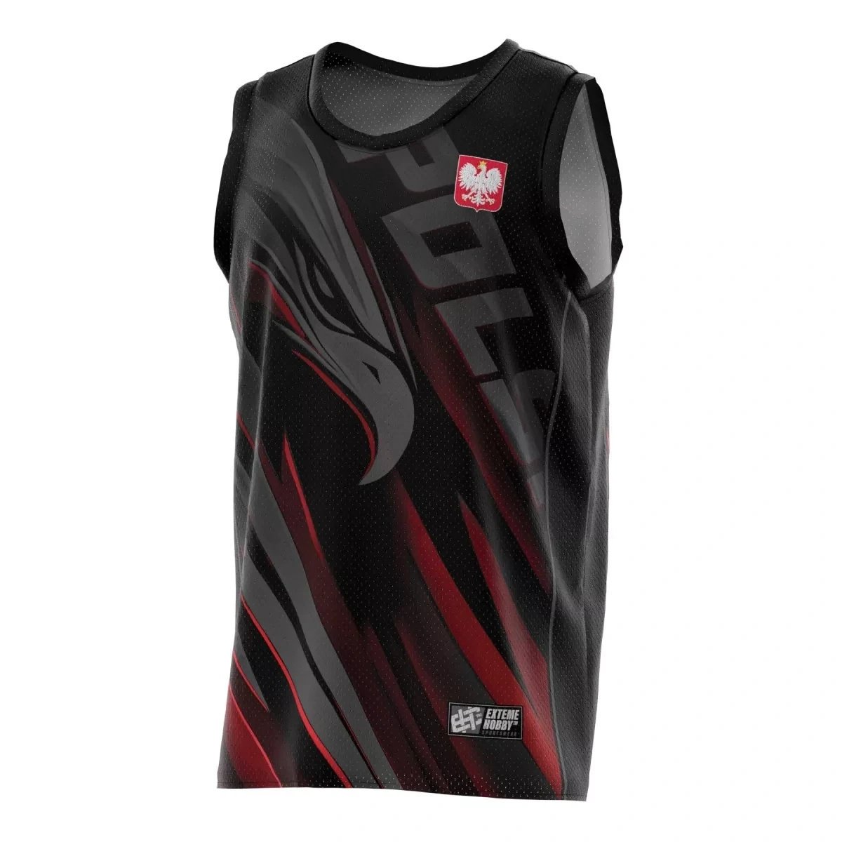 Tank Top Koszykarski EXTREME HOBBY POLSKA ULTIMATE czarny-S