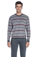 Piżamy męskie - Piżama męska GERARDO Szary XXL - miniaturka - grafika 1