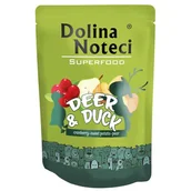 Mokra karma dla psów - Dolina Noteci SuperFood Jeleń i kaczka 300 g - miniaturka - grafika 1