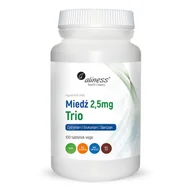 Suplementy naturalne - MedicaLine ALINESS Miedź trio 2,5 mg 100 tabl - miniaturka - grafika 1