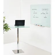 Tablice i flipcharty - Szklana tablica magnetyczna na ścianę, biała, 900 x 1200 mm - miniaturka - grafika 1