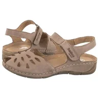 Sandały damskie - Sandały Beżowe 4011 02 (HE24-a) Helios - miniaturka - grafika 1