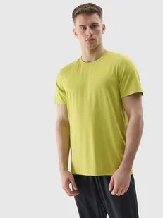 T-shirt treningowy z materiału z recyklingu regular męski 4F - Koszulki męskie - miniaturka - grafika 1