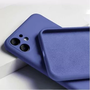 Silicone Case Elastyczne Silikonowe Etui Pokrowiec Iphone 12 Pro Max Granatowy - Etui i futerały do telefonów - miniaturka - grafika 1