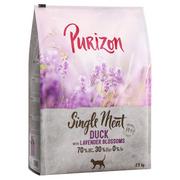 Sucha karma dla kotów - Purizon Single Meat, kaczka z kwiatami lawendy - 2,5 kg - miniaturka - grafika 1