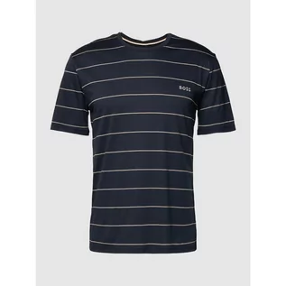 Koszulki męskie - T-shirt ze wzorem w paski model Ultralight T-Shirt - Boss - grafika 1