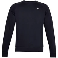 Bluzy sportowe męskie - Bluza męska Under Armour Rival Fleece Crew czarna - miniaturka - grafika 1