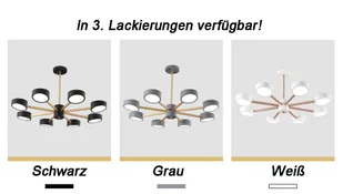 Lampa sufitowa LED 9013D-6-W Biała z pilotem Regulacja barwy światła Akrylowy klosz A+ Lampa do salonu LED - Oprawy, klosze i abażury Lampa sufitowa LED 9013D-6-W Biała z pilotem Regulacja barwy światła Akrylowy klosz A+ Lampa do salonu LED - Oprawy, klosze i abażury - miniaturka - grafika 1