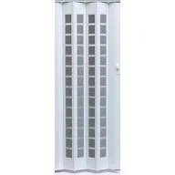 Drzwi wewnętrzne - Drzwi harmonijkowe SILVER SQUARE 011 86 x 203 cm biały - miniaturka - grafika 1