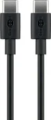 Kable USB - Kabel USB Goobay USB-C - USB-C 1 m Czarny (533568) - miniaturka - grafika 1