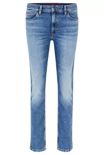 Spodenki męskie - HUGO Męskie spodnie jeansowe, Turquoise/Aqua440, 34W / 34L - grafika 1