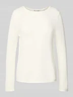 Swetry damskie - Sweter z dzianiny o kroju regular fit z czystej bawełny - miniaturka - grafika 1