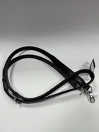 Smycze dla psów - Smycz sk�rzana, 20 mm x 200 cm, czarny, przeszywana - miniaturka - grafika 1