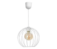 Lampy sufitowe - Żyrandol na lince MERCURE 1xE27/60W/230V biały - miniaturka - grafika 1