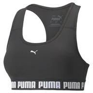Biustonosze - Damski Stanik sportowy PUMA MID IMPACT PUMA STRONG BRA PM PUMA BLACK 52159901 – Czarny - miniaturka - grafika 1