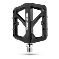 Pedały rowerowe - Pedały rowerowe platformowe Rockbros M906-BK, nylon - miniaturka - grafika 1