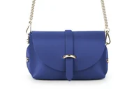 Torebki damskie - Torebka Skórzana Wieczorowa Vera Pelle Piccolo Niebieska - miniaturka - grafika 1