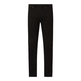 Spodnie męskie - Jeansy o kroju slim fit z bawełny ekologicznej i elastanu model Leon - Selected Homme - grafika 1