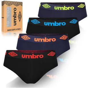 Umbro Slipy Majtki Męskie Bawełniane 4 sztuki Rozmiar L - Majtki męskie - miniaturka - grafika 1