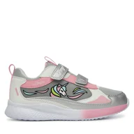 Buty dla dziewczynek - Sneakersy Primigi 7966500 Srebrny - miniaturka - grafika 1