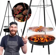 Grille - GRILL OGRODOWY WISZĄCY PALENISKO TRÓJNÓG DUŻY 50CM - miniaturka - grafika 1