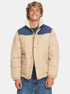 Quiksilver Kurtka puchowa The Puffer Jckt EQYJK03981 Beżowy Regular Fit - Kurtki męskie - miniaturka - grafika 1
