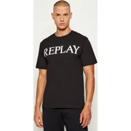 Koszulki męskie - Replay T-shirt Regular Fit - miniaturka - grafika 1