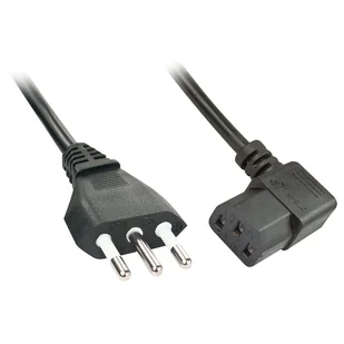 Lindy 30346 kabel zasilające Czarny 2 m C13 panel - Kable komputerowe i do monitorów - miniaturka - grafika 1