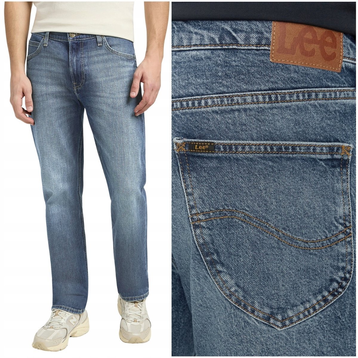 Lee West regular straight Riverway proste spodnie jeansowe W31 L34