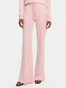 Juicy Couture Spodnie dresowe Layla JCSEBJ001 Różowy Flared Leg - Spodnie sportowe damskie - miniaturka - grafika 1