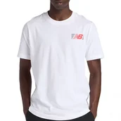 Koszulki męskie - Koszulka męska New Balance MT6179UMWT - biała - miniaturka - grafika 1