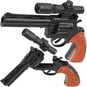 Zabawki militarne - PISTOLET REWOLWER NA KAPISZONY SPŁONKĘ HUKOWY DUŻY DLA DZIECI + LUNETA PISTOLET REWOLWER NA KAPISZONY SPŁONKĘ HUKOWY DUŻY DLA DZIECI + LUNETA - miniaturka - grafika 1
