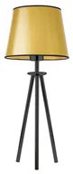 Lampy stojące - Złota lampka nocna z abażurem - 5X EX925 Mistic - miniaturka - grafika 1