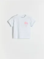 Bluzki dla niemowląt - Reserved - T-shirt z wypukłym nadrukiem - jasnoniebieski - miniaturka - grafika 1