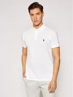 Koszulki męskie - Ralph Lauren Polo Polo 710541705 Biały Slim Fit - miniaturka - grafika 1